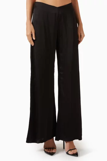 Arena Wide-leg Pants in Viscose