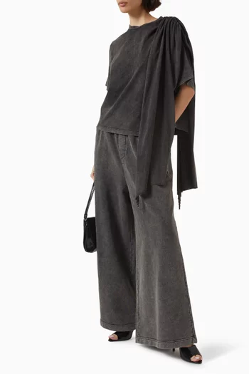 Wide-leg Jeans in Denim