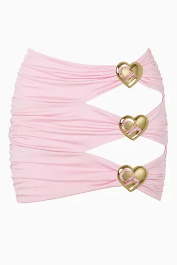 Coupe Heart Cut-out Mini Skirt