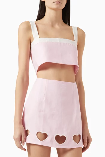 Twiggy Top in Linen