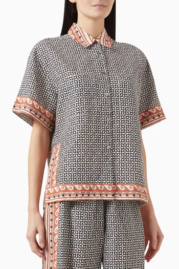Delphi Boy Shirt in Cotton-linen