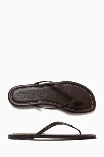 Freja Thong Sandals in Nappa Leather