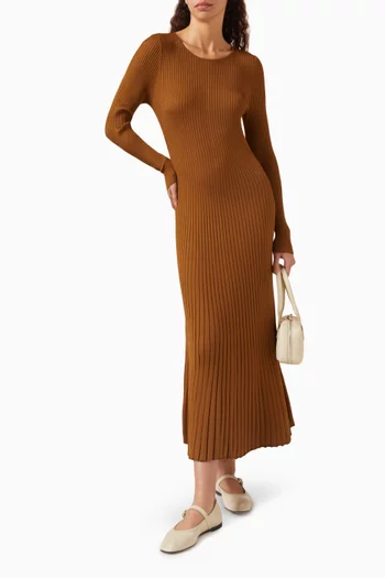 Meadow Rib-knit Maxi Dress