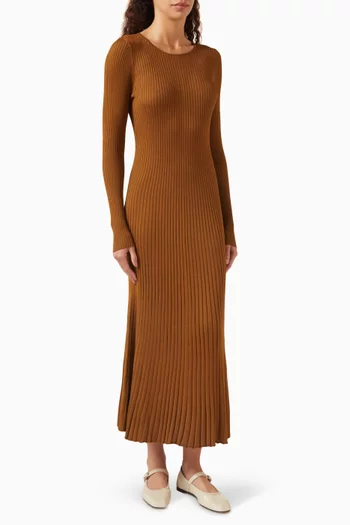 Meadow Rib-knit Maxi Dress