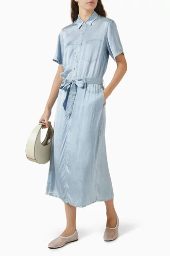 Miramar Midi Dress in Satin