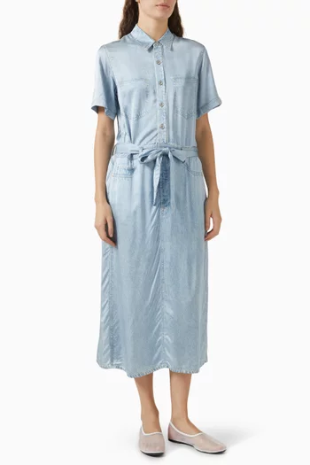 Miramar Midi Dress in Satin