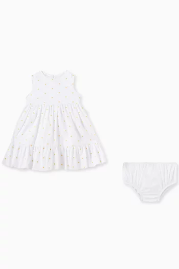 Baby Daisy-printed Dress in Cotton
