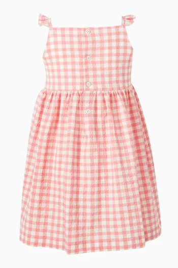Check Dress in Cotton