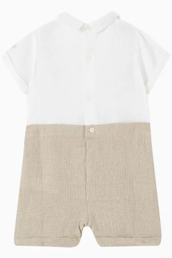 Dungarees-style Romper
