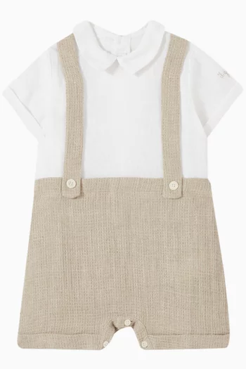 Dungarees-style Romper