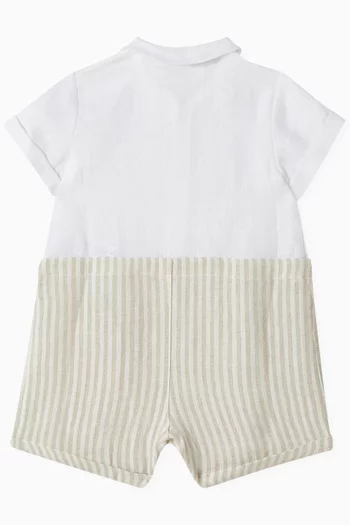 Striped Romper in Cotton