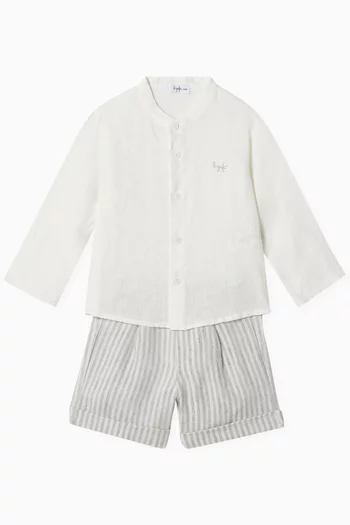 Two-piece Set in Poplin & Seersucker