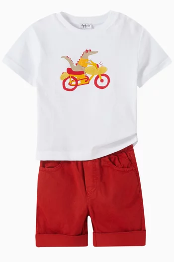 Bermuda Shorts in Cotton-blend