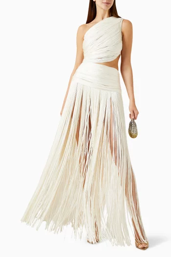 Jafari Sierra One-shoulder Gown