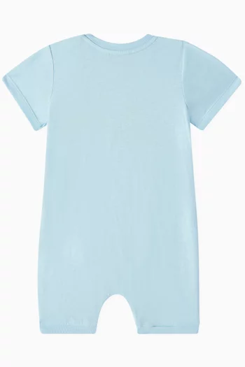 Teddy Logo Romper in Cotton