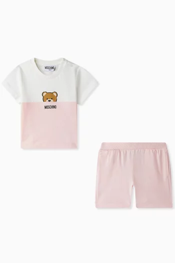 Baby Teddy T-shirt & Shorts Set in Cotton