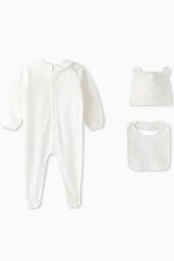 3-piece Sleepsuit Gift Set in Cotton