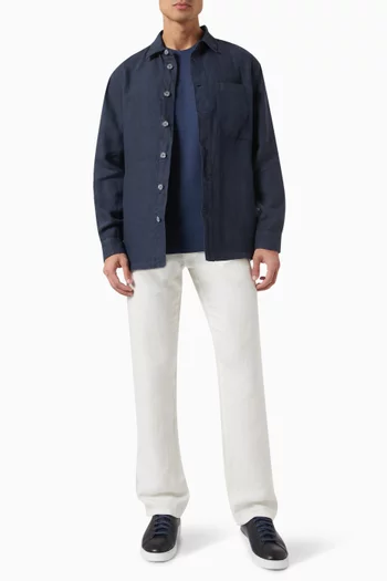Italian Collar Shirt in Linen