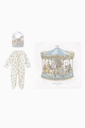 Carousel 3-piece Gift Set in Cotton