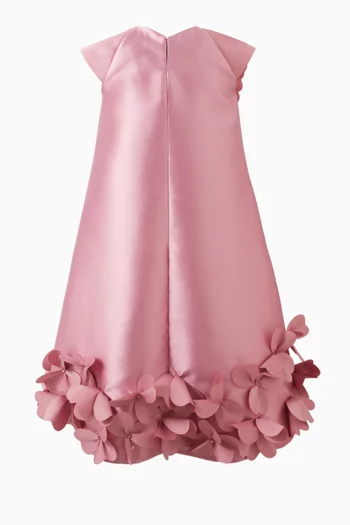 Floral-appliqué Dress