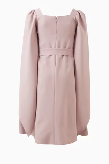 Cape Ankle-length Dress