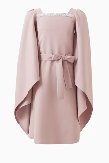 Cape Ankle-length Dress