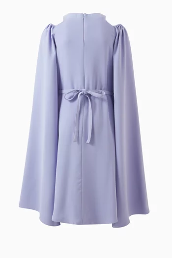 Cape Belted Dress