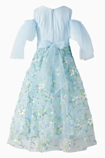 Floral Embroidered Maxi Dress