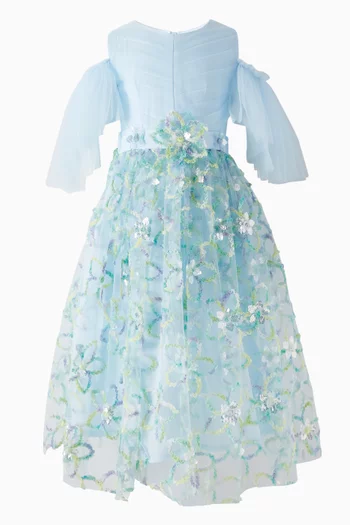 Floral Embroidered Maxi Dress