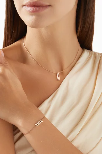 Alif Diamond Bracelet in 18kt Yellow Gold
