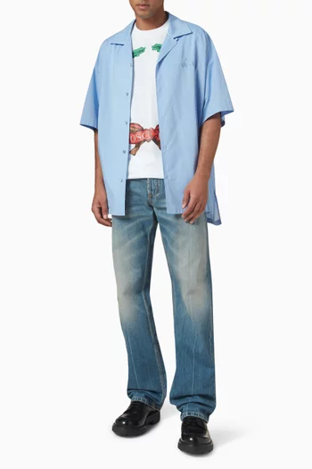 Laurel Crown Emblem Shirt in Cotton