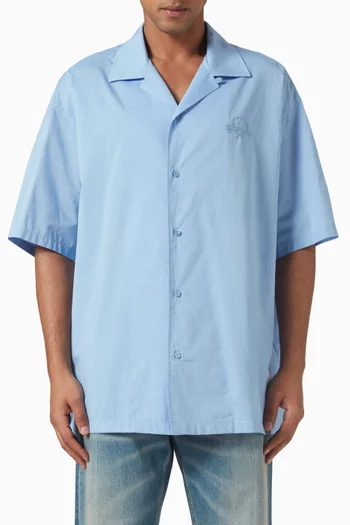 Laurel Crown Emblem Shirt in Cotton
