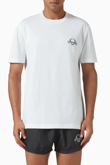 Laurel Crown Emblem T-shirt in Cotton