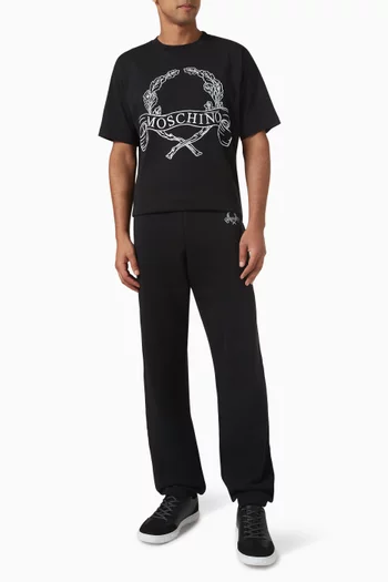 Laurel Crown Emblem T-shirt in Cotton