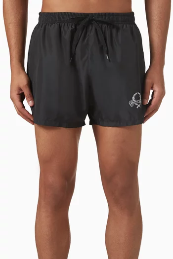Laurel Crown Emblem Swim Shorts