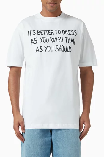 Poetry Messages T-shirt in Cotton