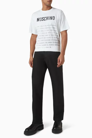 Poetry Messages T-shirt in Cotton