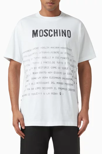 Poetry Messages T-shirt in Cotton