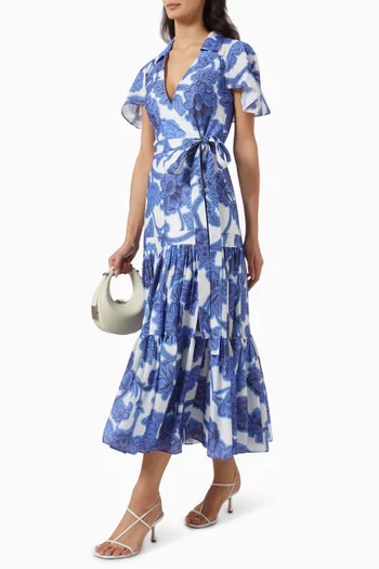 Avanna Midi Dress in Rayon-blend