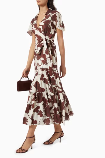 Avanna Midi Dress in Rayon-blend