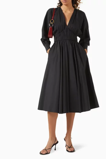 Viro Midi Dress in Cotton Blend