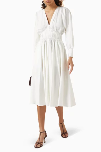 Viro Midi Dress in Cotton Blend