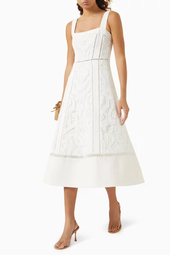 Kensington Embroidered Midi Dress