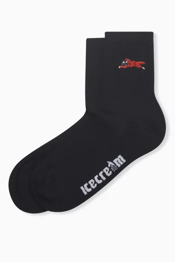 Running Dog Socks in Cotton