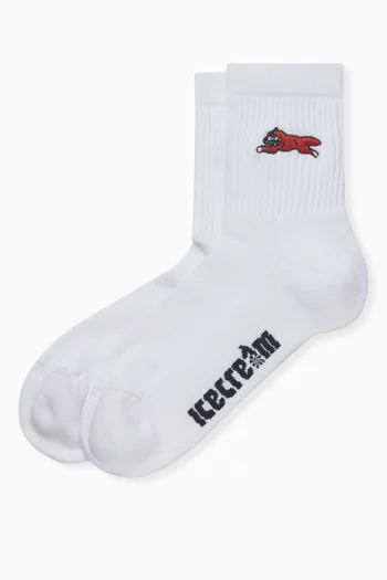 Running Dog Socks in Cotton