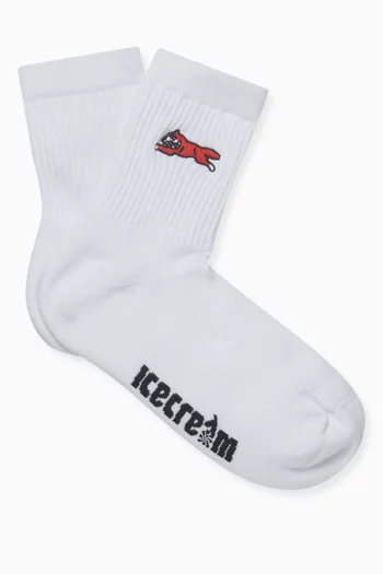Running Dog Socks in Cotton