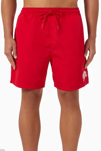 Diamonds & Dollar-print Swim Shorts