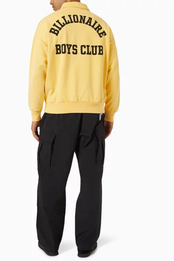 Lion Quarter Zip Sweatshirt in Cotton