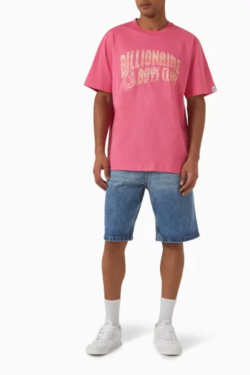 Mountain Fill Arch Logo T-shirt in Cotton