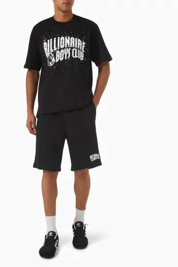 Embellished Arch Logo T-shirt in Cotton